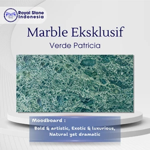 Batu Marmer Verde Patrica Premium – Green Breccia Marble