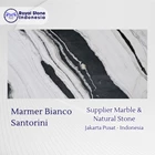 Marmer BIANCO SANTORINI – Marmer Putih Premium dengan Vein Hitam Drama 3