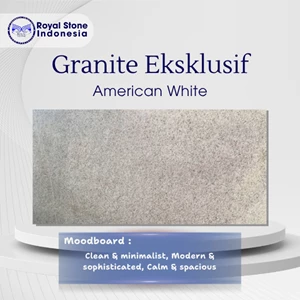 Batu Granit American White Premium – Soft Grey Fine Grain