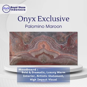Onyx Palomino Red Batu Marmer Exclusive