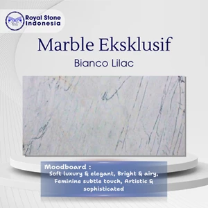 Marmer Bianco Lilac Batu Alam Exclusive