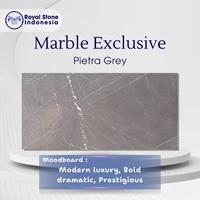 Pietra Grey Marble Premium – Dark Grey Marble with Elegant White Veining for Modern Luxury Interiors