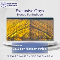 Batu Alam Onyx Bianco Fantastique Import
