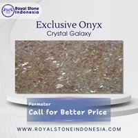Batu Alam Onyx Crystal Galaxy – Onyx Kristal Orange Gold & Blue Translucent
