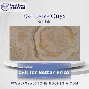 Batu Alam Onyx Bubble Premium – Onyx Kristal Motif Gelembung Translucent