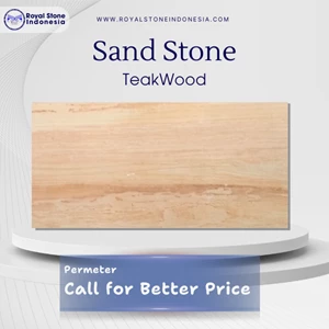 Sandstone Teakwood – Batu Alam Motif Kayu Natural Import  Royal Stone