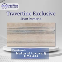 Travertine Silver Romano Impor Ekslusif