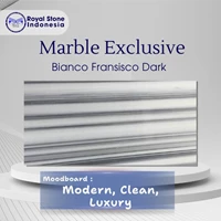Bianco Fransisco Dark Marble – Elegant Linear White Marble for Luxury 