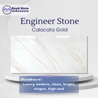 Engineered Stone Calacatta Gold Premium – Luxury White Gold Vein 1