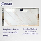 Engineered Stone Calacatta Gold Premium – Luxury White Gold Vein 3