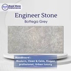 Engineered Stone Bottega Grey – Grey Marble Look Slab Modern Elegan 1