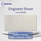 Engineer Stone Pure White – Solid White Premium Slab 1