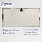 Engineer Stone Pure White – Solid White Premium Slab 4