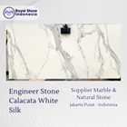 Engineer Stone Calacata White Silk – Premium White Marble Look Slab for Commercial & Residential Projects 3
