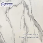 Engineer Stone Calacata White Silk – Premium White Marble Look Slab for Commercial & Residential Projects 2