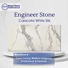 Engineer Stone Calacata White Silk – Premium White Marble Look Slab for Commercial & Residential Projects 1