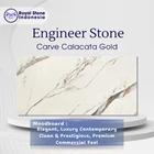 Engineer Stone Carve Calacatta Gold Polished – Premium Large Slab Marble Look for Commercial & Residential Projects 1