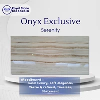 Premium Onyx Serenity Slab – Natural Luxury Cream Layered Onyx