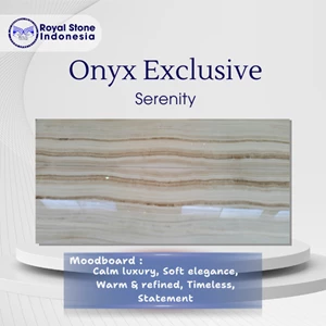 Premium Onyx Serenity Slab – Natural Luxury Cream Layered Onyx