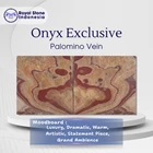 Onyx Palomino Vein Premium Slab – Luxury Backlit Statement Stone 1