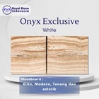 Batu Onyx White Premium Import – Batu Onyx Putih Translucent Mewah 1