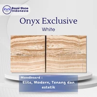 Batu Onyx White Premium Import – Batu Onyx Putih Translucent Mewah