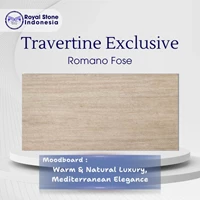 Batu Travertine Romano Fose Premium – Batu Alam Beige Elegan Natural 