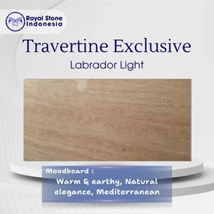 Travertine Labrador Light – Batu Alam Cream Natural Premium
