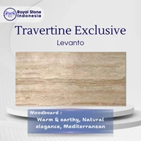 Travertine Levanto Premium – Batu Alam Cream Gold Natural
