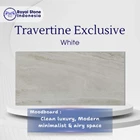 Batu Travertine White Premium – Batu Alam Putih Natural Elegan 1