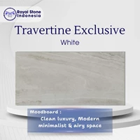 Batu Travertine White Premium – Batu Alam Putih Natural Elegan