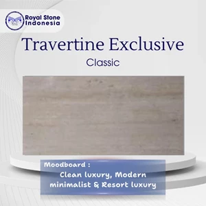 Travertine Classic Premium – Batu Alam Cream Beige Natural 