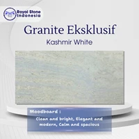 Batu Granit Kashmir White Premium – Soft White Natural Grain