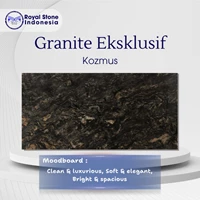 Premium Kozmus Granite – Dark Cosmic Swirl Pattern