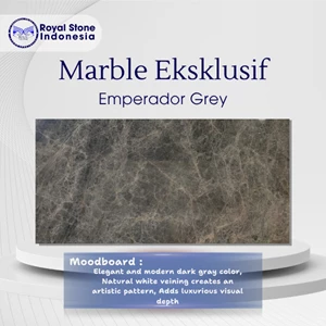 Batu Marmer Emperador Grey-Marmer Abu-Abu Premium untuk Interior