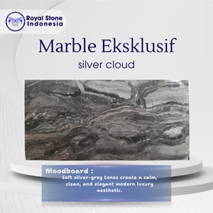 Batu Marmer Silver Cloud Premium