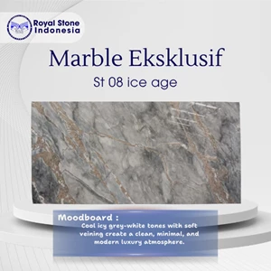 ST 08 Ice Age Marble – Marmer Abu-Abu Premium Modern