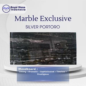 Marmer Silver Portoro Premium Black Luxury Marble