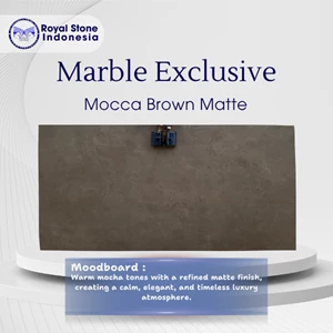 Marmer Mocca Brown Matte Premium Natural