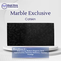 Marmer Catskin Black Premium Eksklusif