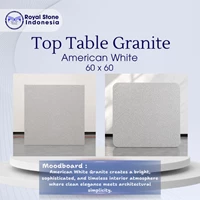 Top Table Granite American White 60 x 60 cm