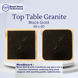 Top Table Granite Black Gold 60 x 60