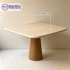 Top Table Marble Angle Beige 60x60 2
