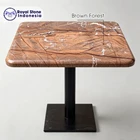 Top Table Marmer Brown Forest 60 x 60 3