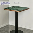 Top Table Marmer Green Golden 60 x 60 3