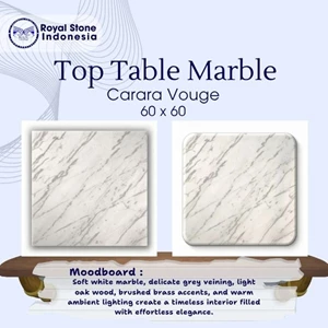 Top Table Marmer Carrara Vogue 60 x 60