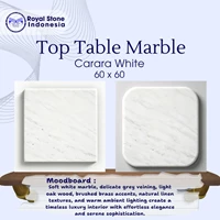 Top Table Marble Carrara White 60 x 60
