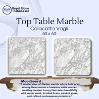 Top Table Marble Calacatta Vagli 60 x 60