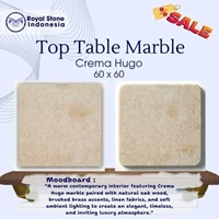 Top Table Marble Crema Hugo 60 x 60