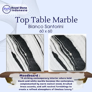 Top Table Marmer Bianco Santorini 60 x 60